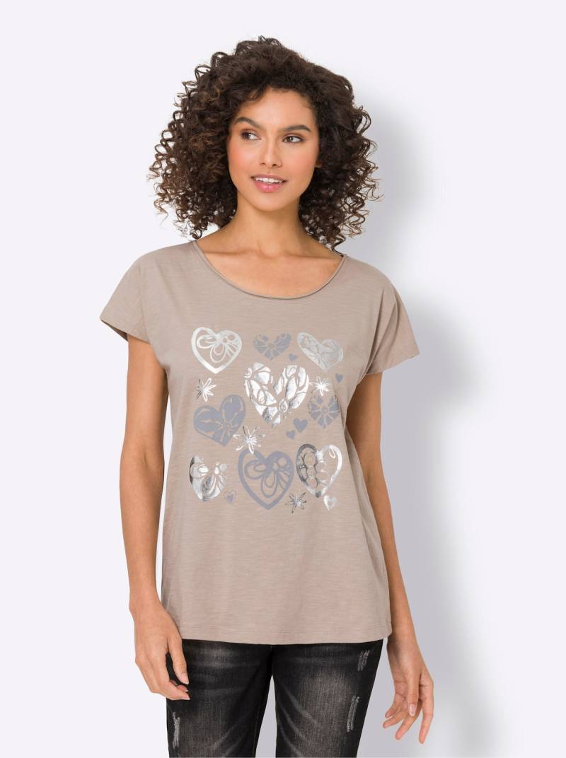 heine Rundhalsshirt »Druck-Shirt«, (1 tlg.) von heine