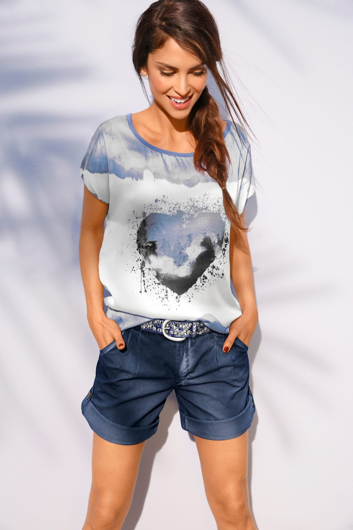 heine Rundhalsshirt »Druck-Shirt«, (1 tlg.) heine Rundhalsshirt »Druck-Shirt«, (1 tlg.) von heine