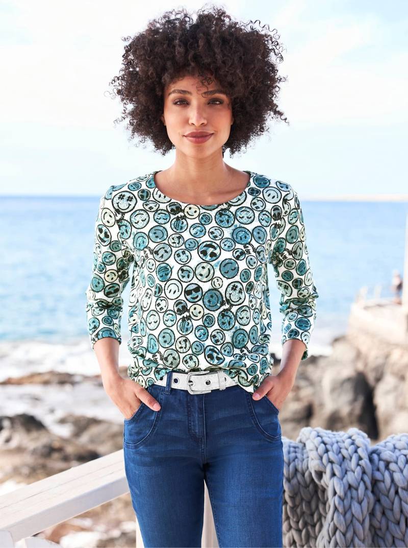 heine Rundhalsshirt »Druck-Shirt«, (1 tlg.) von heine