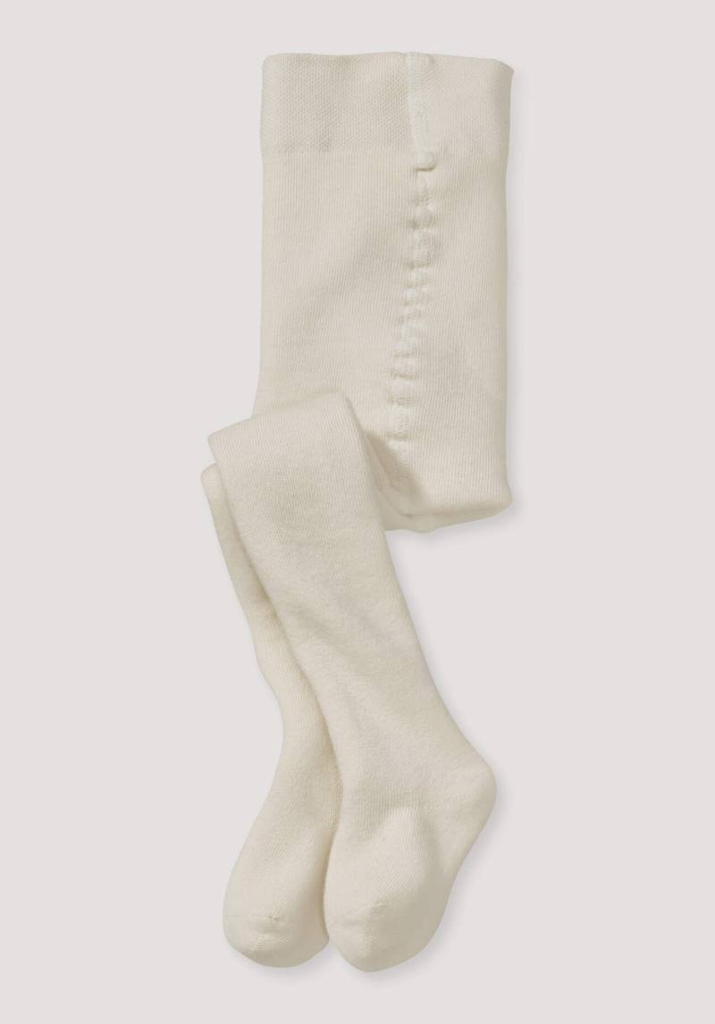 hessnatur Baby Plüsch Strumpfhose aus Bio-Baumwolle - naturfarben Grösse74/80 von hessnatur