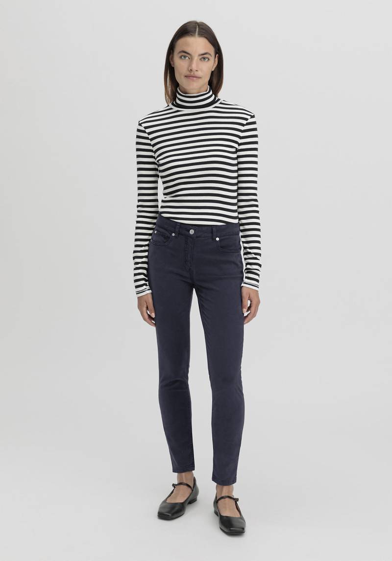 hessnatur Damen Hose Five Pocket Skinny aus TENCEL™ Lyocell mit Bio-Baumwolle - blau Grösse38 von hessnatur