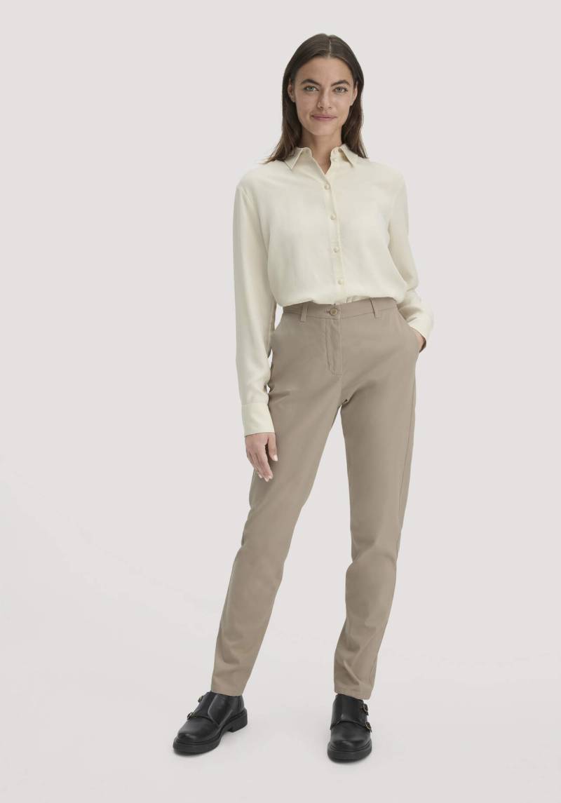 hessnatur Damen Chino Straight Leg Regular aus Bio-Baumwolle - beige Grösse36 von hessnatur