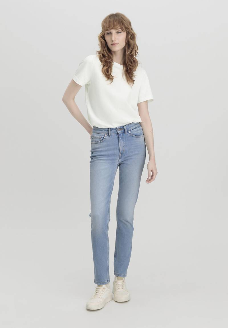 hessnatur Damen Jeans LINN High Rise Slim aus Bio-Denim - blau Grösse26/32 von hessnatur