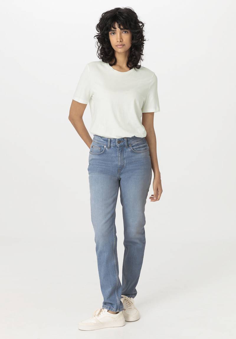hessnatur Damen Jeans LINN High Rise Slim aus Bio-Denim - blau Grösse29/30 von hessnatur