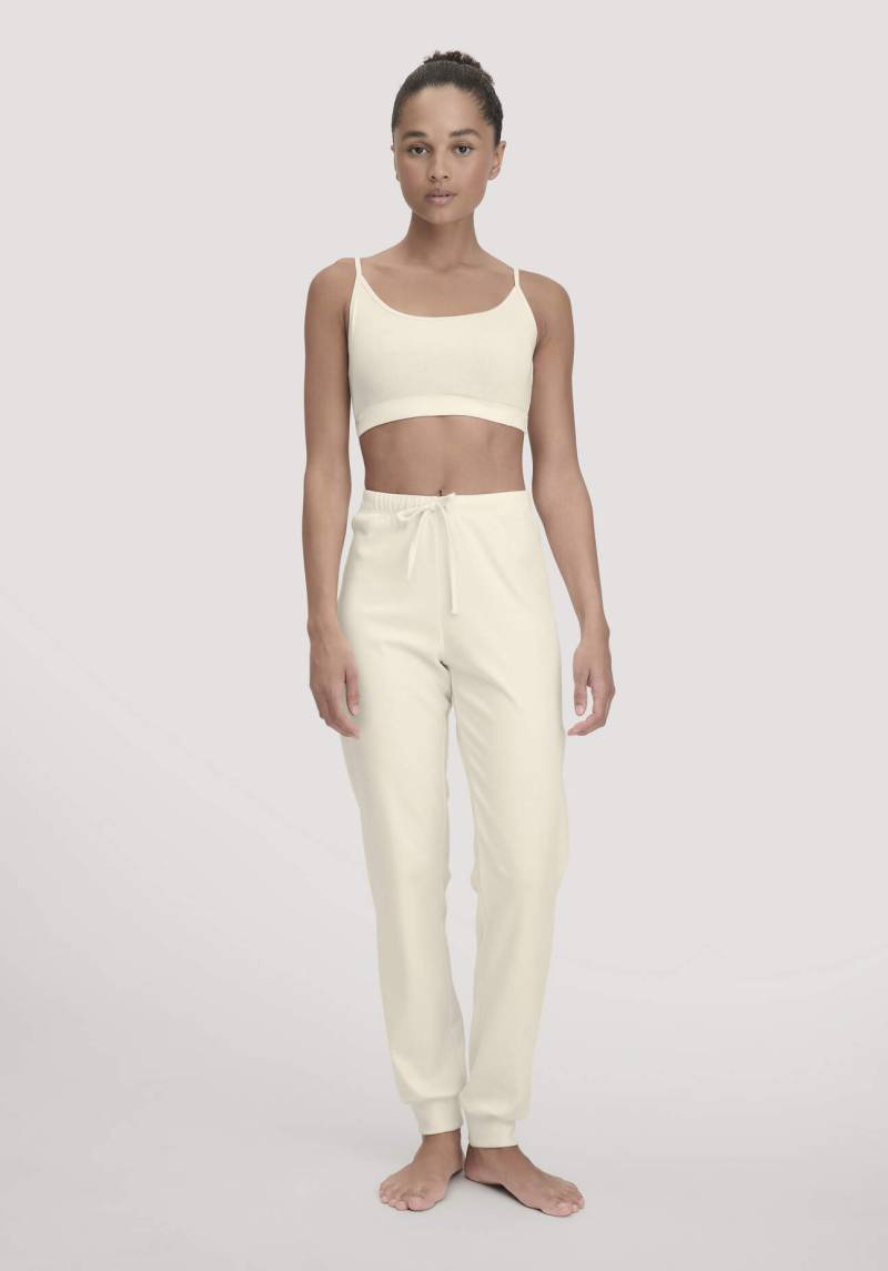 hessnatur Damen Schlafhose Regular PURE NATURE aus Bio-Baumwolle - naturfarben Grösse34 von hessnatur