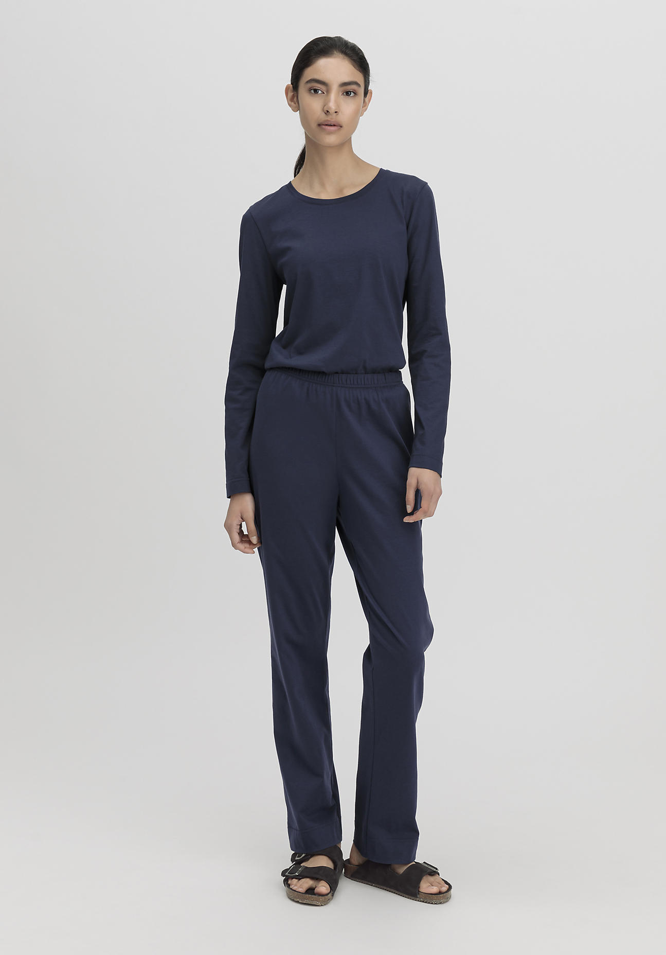 hessnatur Damen Schlafhose Regular PURE COTTON - blau Grösse40 hessnatur Damen Schlafhose Regular PURE COTTON - blau Grösse40 von hessnatur