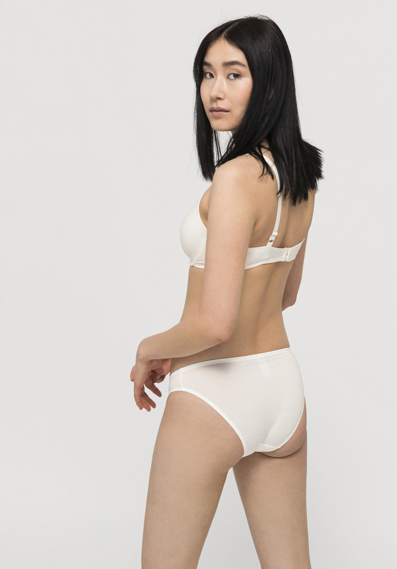 hessnatur Damen Slip low cut aus Bio-Baumwolle und TENCEL™Modal - weiß Grösse46 von hessnatur