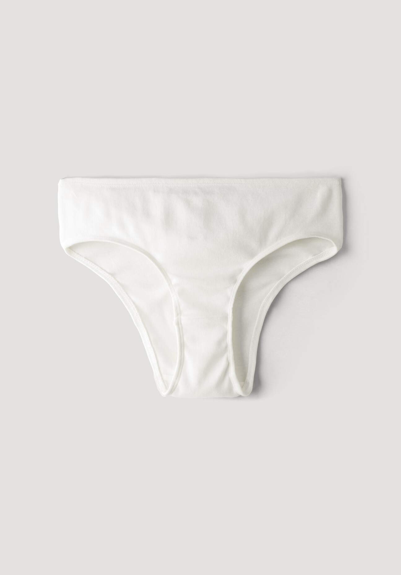 hessnatur Damen Slip regular cut im 2er-Set aus Bio-Baumwolle - weiß Grösse44 von hessnatur