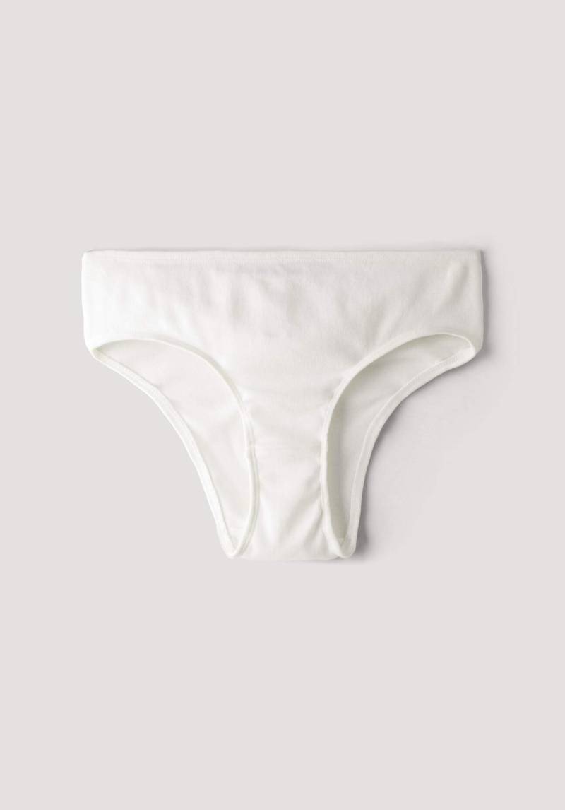 hessnatur Damen Slip regular cut im 2er-Set aus Bio-Baumwolle - weiß Grösse44 von hessnatur