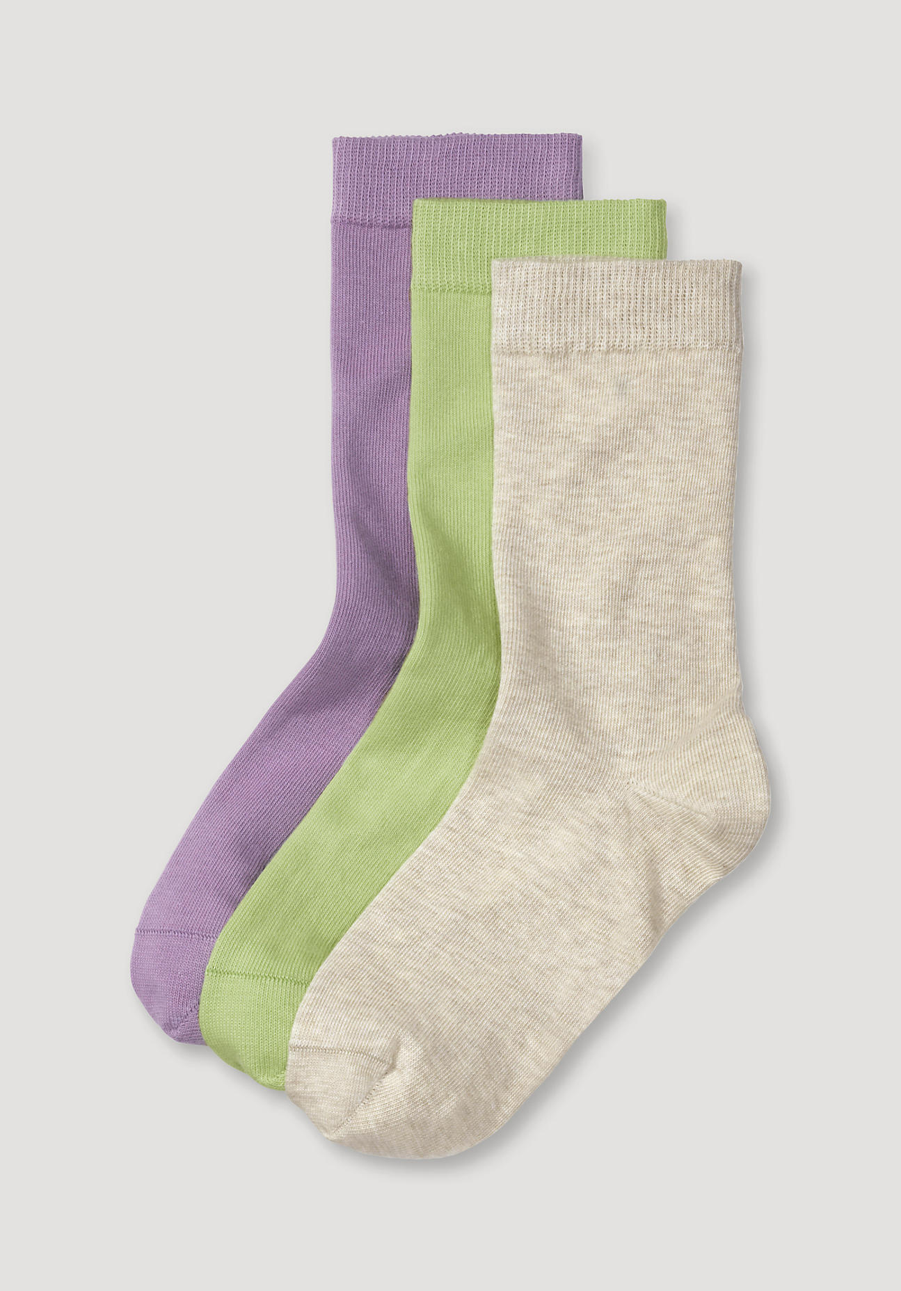 hessnatur Damen-Socken aus Bio-Baumwolle - lila Grösse35-37 von hessnatur