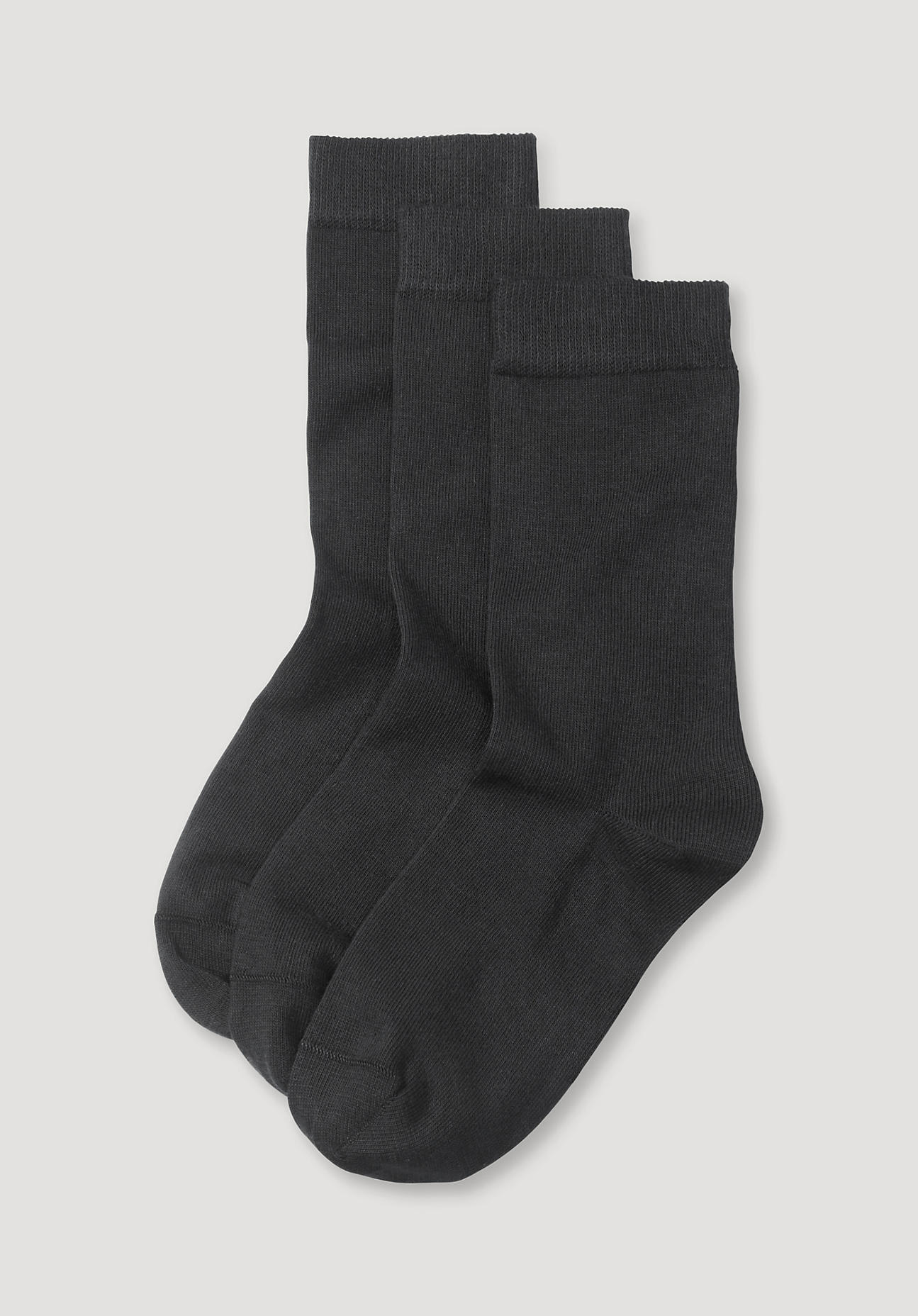 hessnatur Damen-Socken aus Bio-Baumwolle - schwarz Grösse38-40 von hessnatur