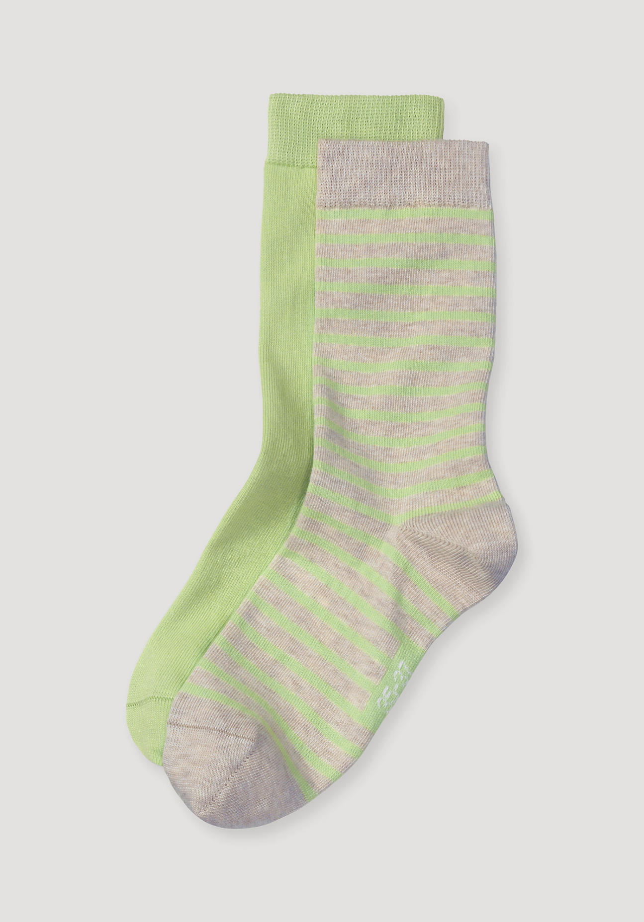 hessnatur Damen-Socken im aus Bio-Baumwolle - grün Grösse35-37 von hessnatur