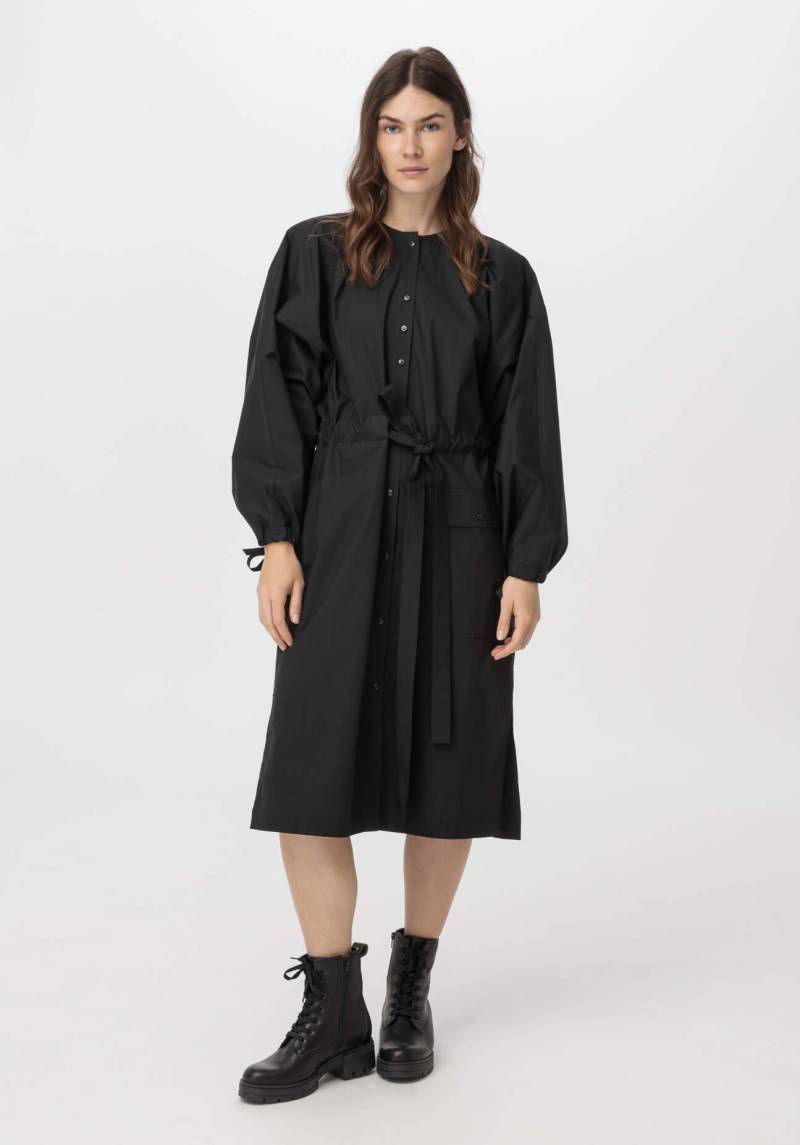 hessnatur Damen ZERO WASTE Kleid aus Bio-Baumwolle - schwarz Grösse1size von hessnatur