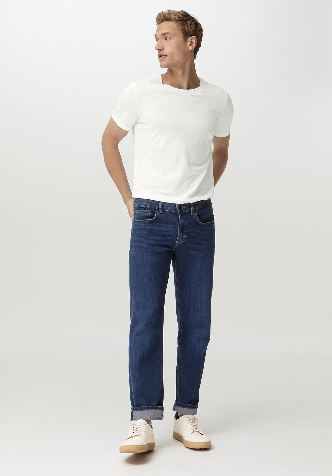 hessnatur Herren Jeans BEN Regular Straight aus Bio-Denim - blau Grösse30/32 von hessnatur