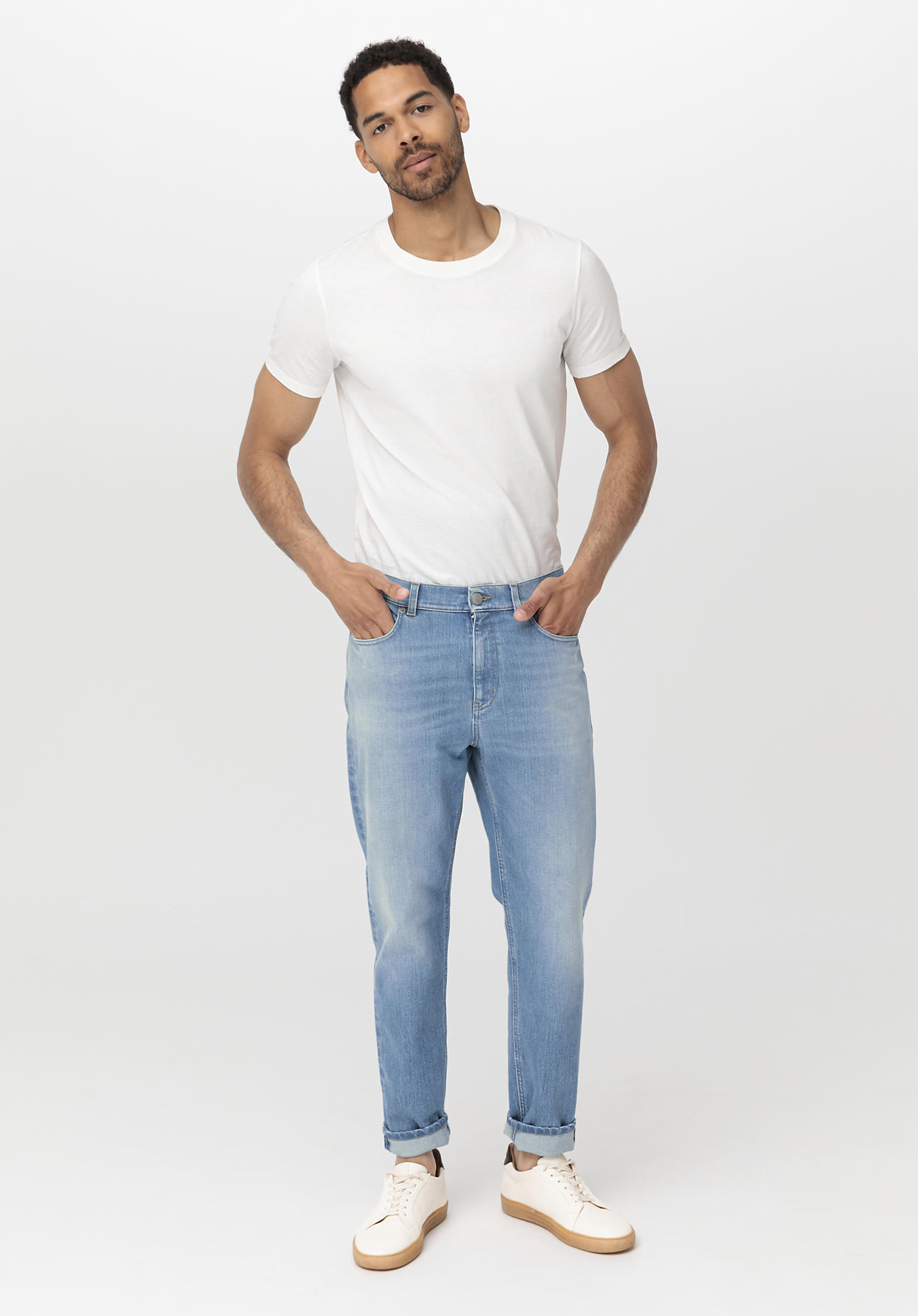 hessnatur Herren Jeans MADS Relaxed Tapered aus Bio-Denim - blau Grösse36/34 von hessnatur