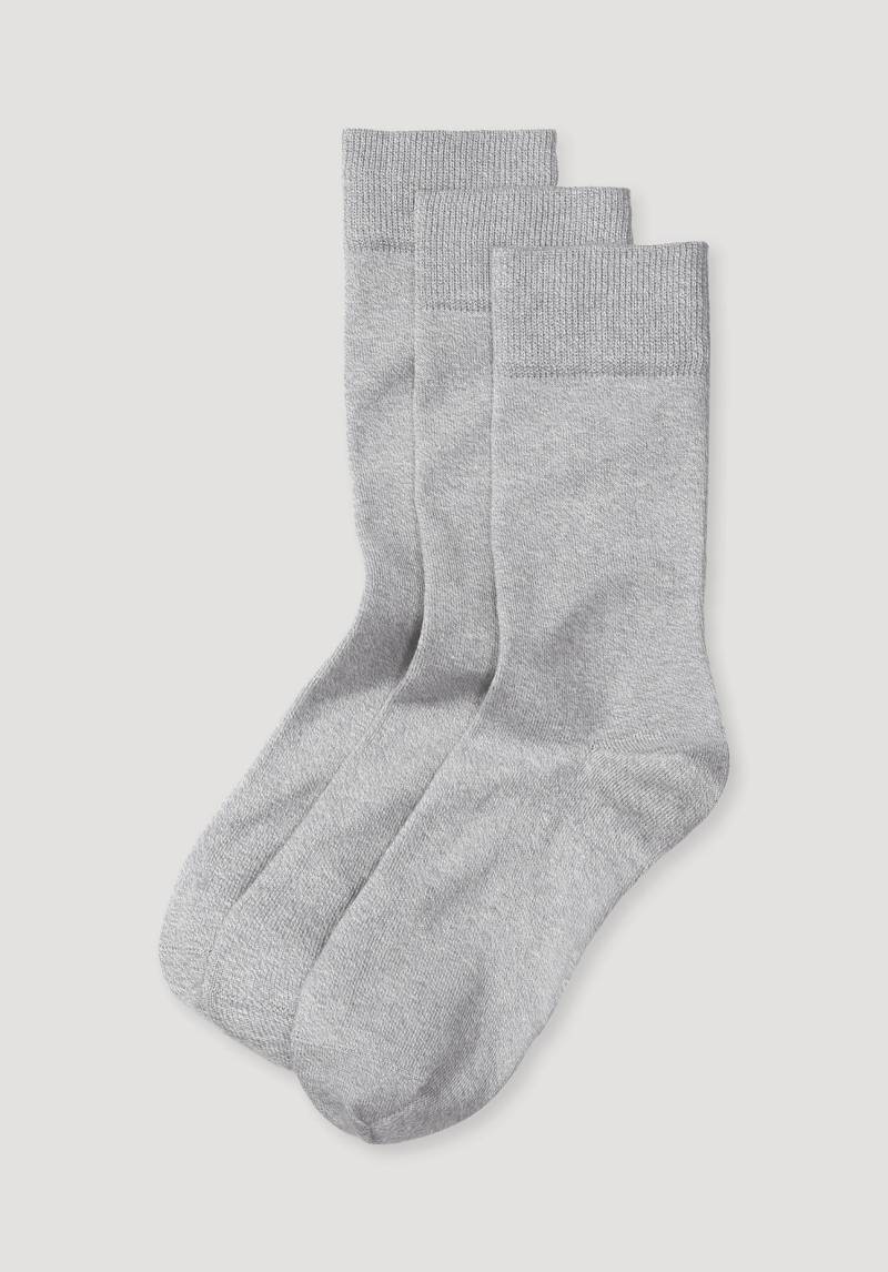 hessnatur Herren-Socken aus Bio-Baumwolle - grau Grösse40-42 von hessnatur