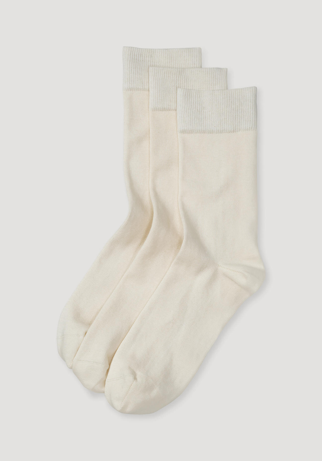 hessnatur Herren-Socken aus Bio-Baumwolle - weiß Grösse40-42 von hessnatur