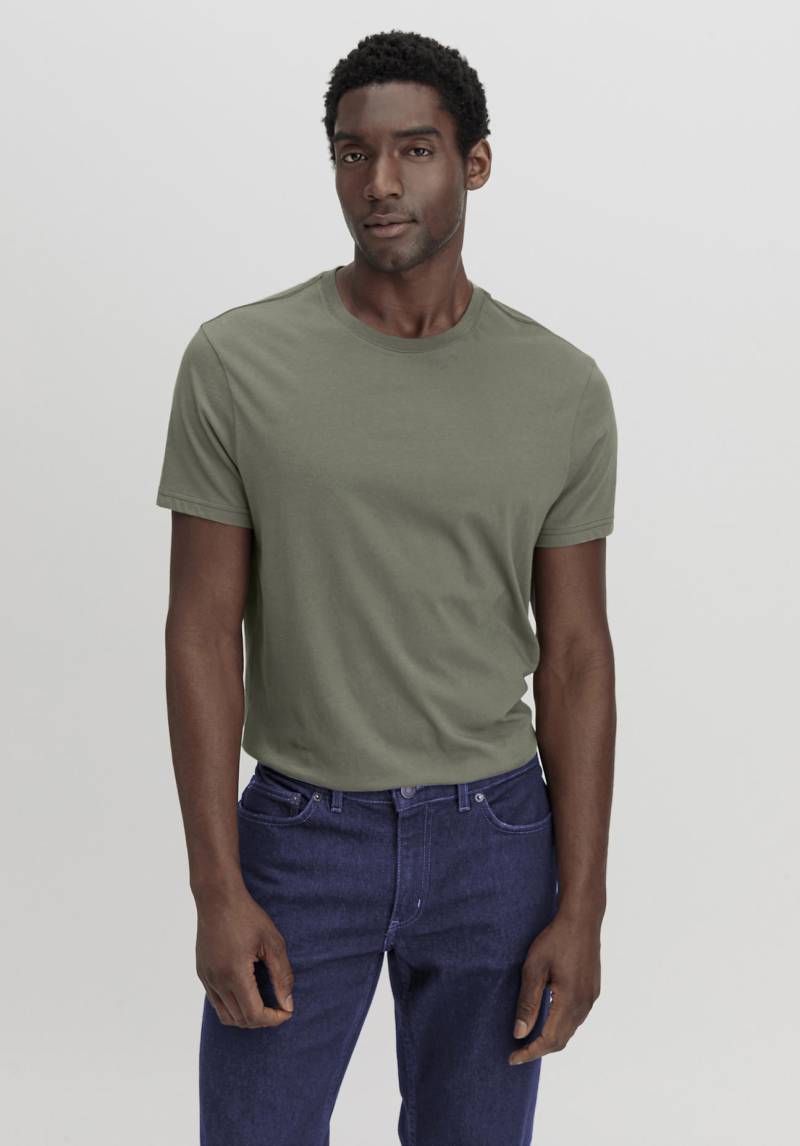 hessnatur Herren T-Shirt Regular aus Bio-Baumwolle - grün Grösse52 von hessnatur