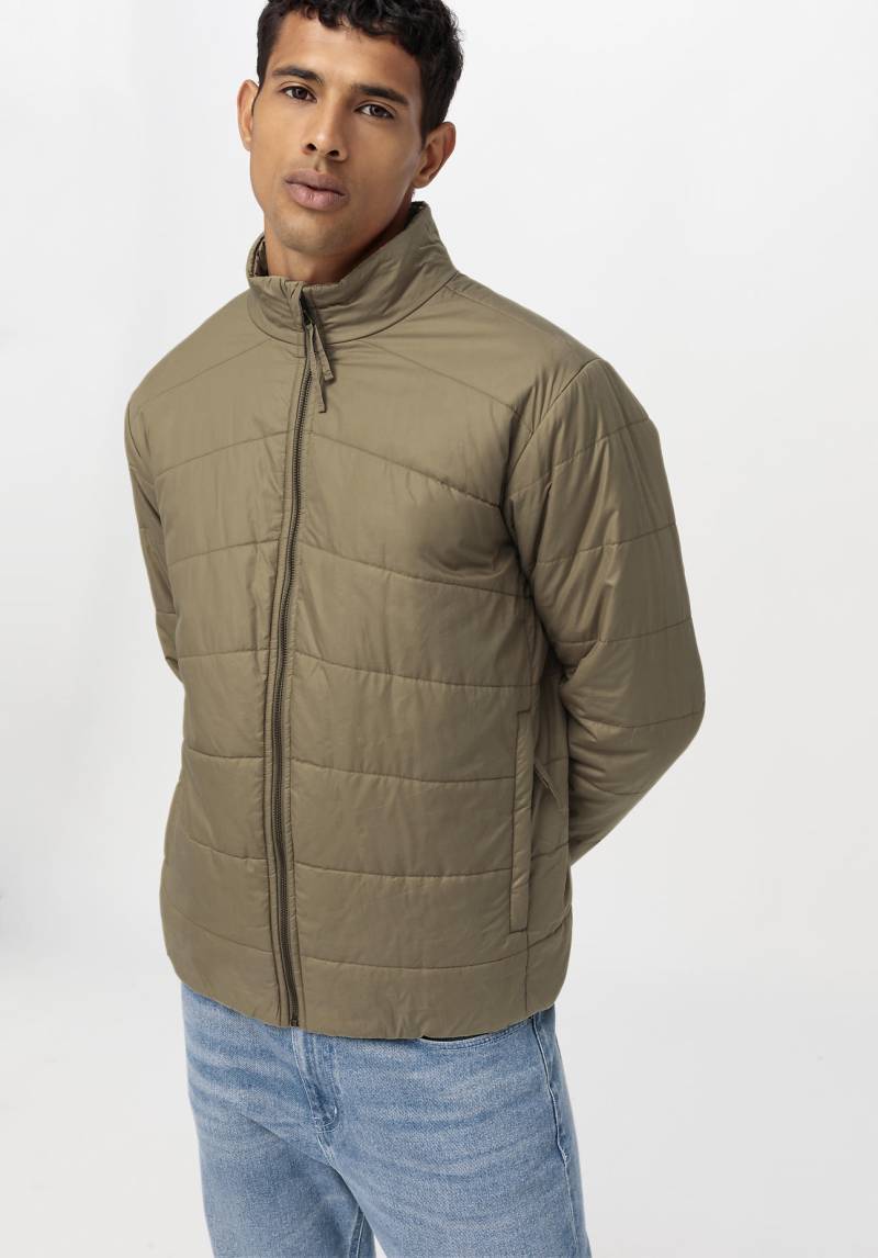 hessnatur Herren Jacke Nature Shell mit Lavalan® Wattierung - beige Grösse52 von hessnatur