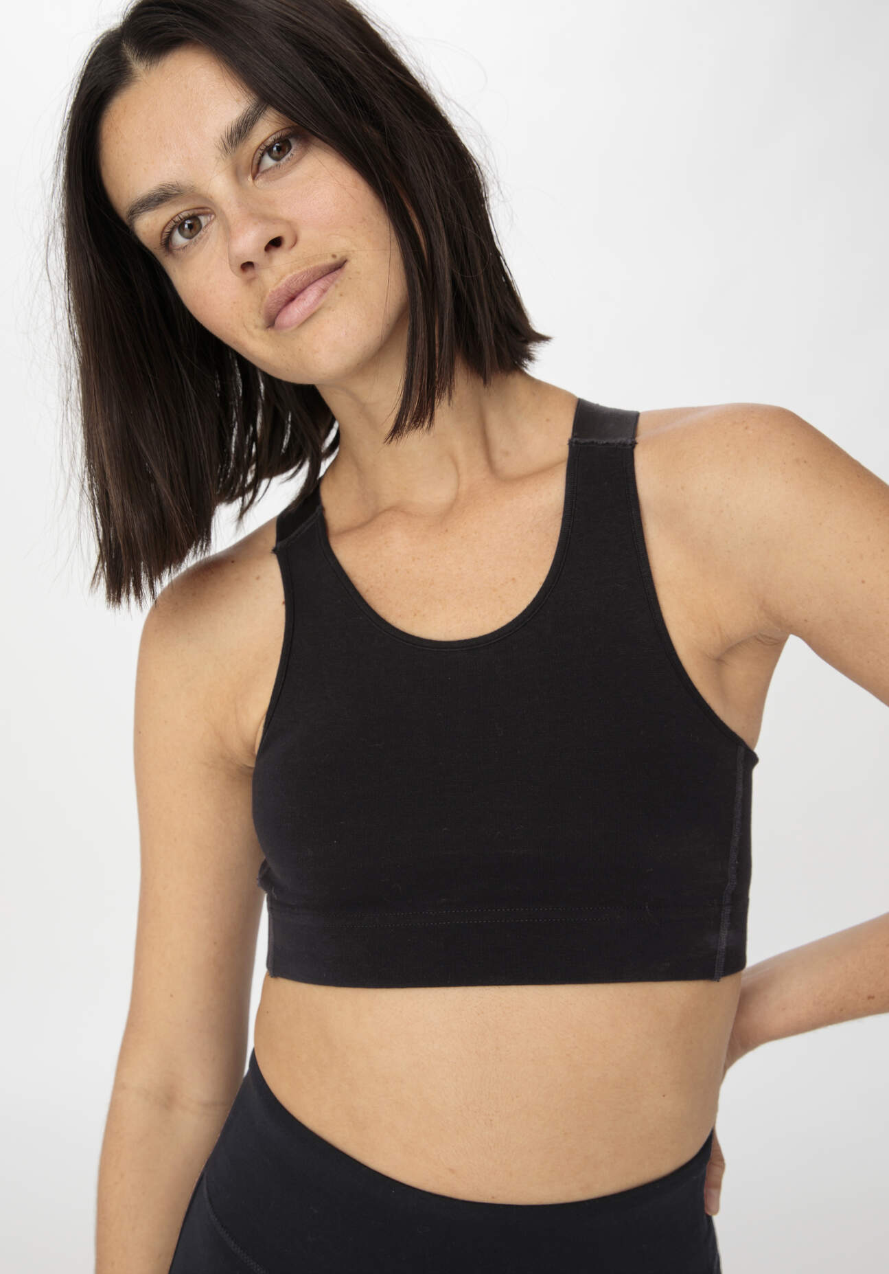 hessnatur Loungewear Bustier Fitted ACTIVE LIGHT aus Bio-Baumwolle - schwarz Grösse46 hessnatur Loungewear Bustier Fitted ACTIVE LIGHT aus Bio-Baumwolle - schwarz Grösse46 von hessnatur