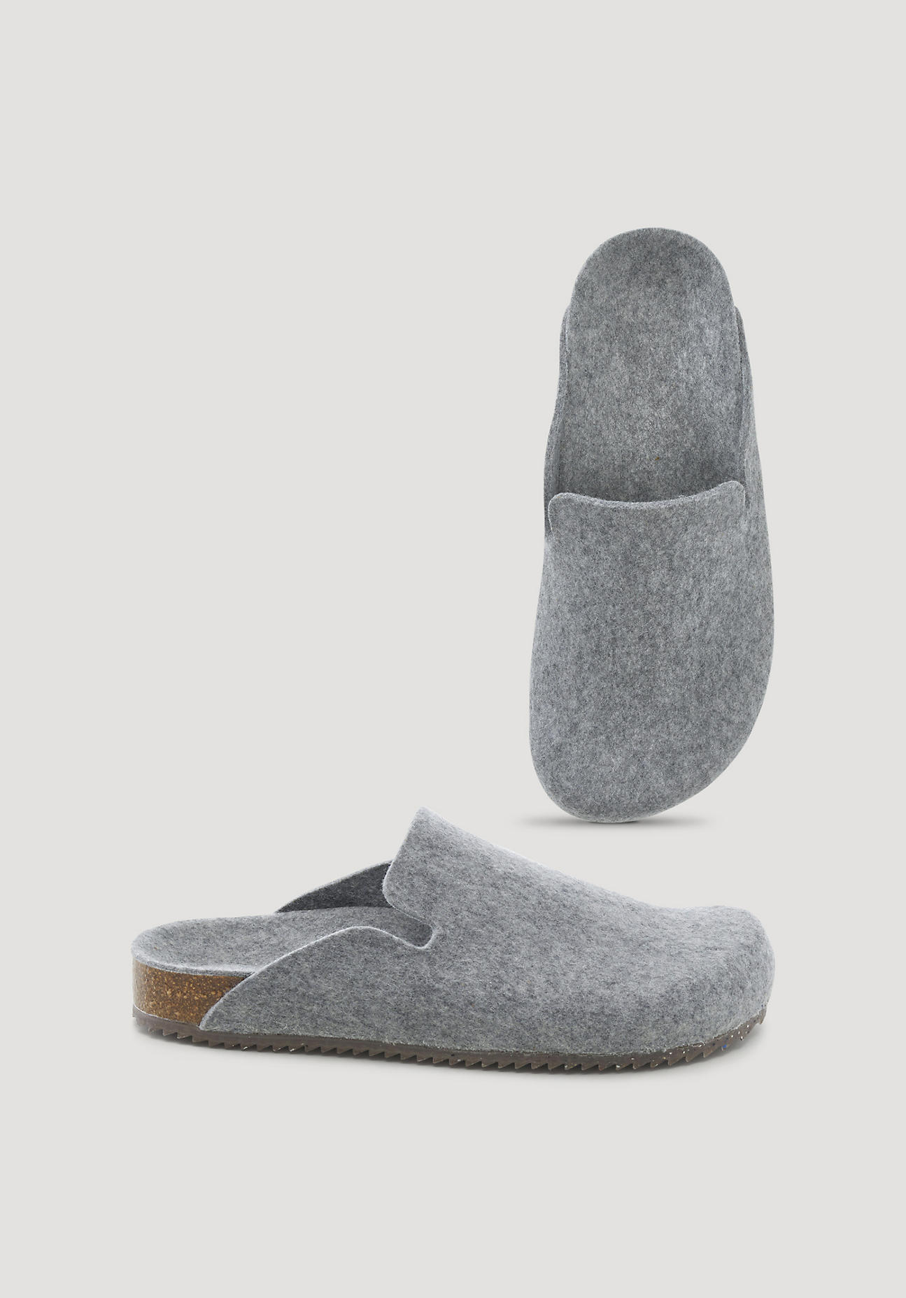 hessnatur Unisexschuhe BetterRecycling Clogs - grau Grösse42 von hessnatur