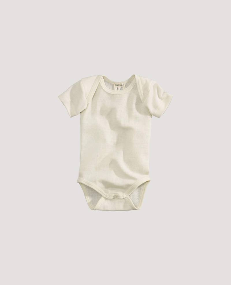 hessnatur Baby Body Slim aus Bio-Merinowolle mit Seide - naturfarben Grösse86/92 von hessnatur