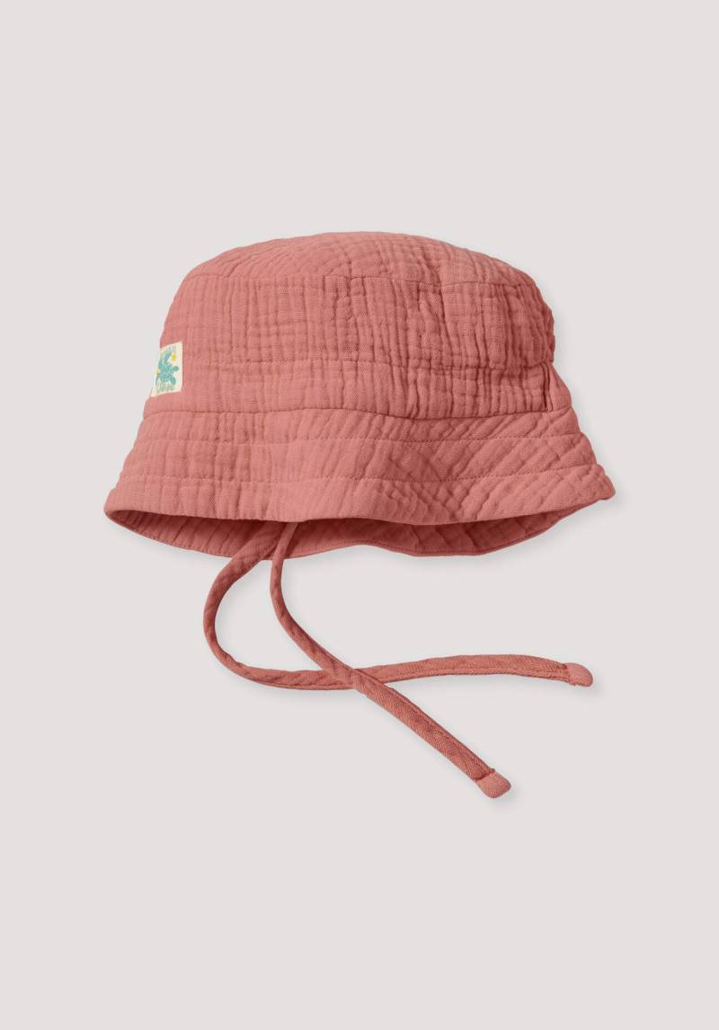 hessnatur Baby Musselin Fischerhut Regular aus Bio-Baumwolle - rosa Grösse37/39 von hessnatur