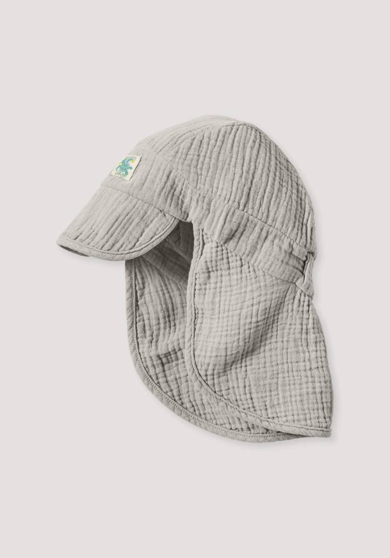 hessnatur Baby Musselin Schirmmütze Regular aus Bio-Baumwolle - beige Grösse49/51 von hessnatur