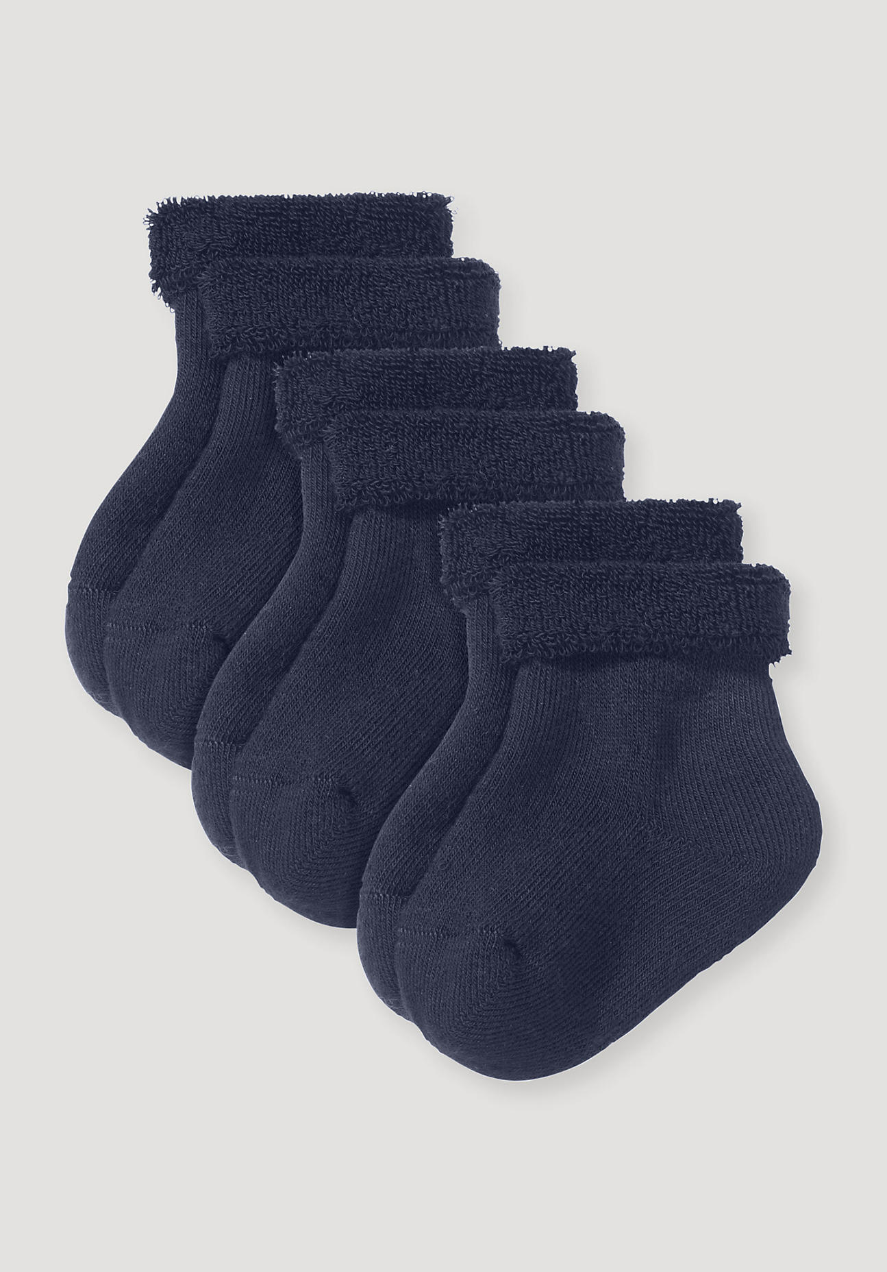 hessnatur Baby Plüsch Socken - blau Grösse23-26 von hessnatur