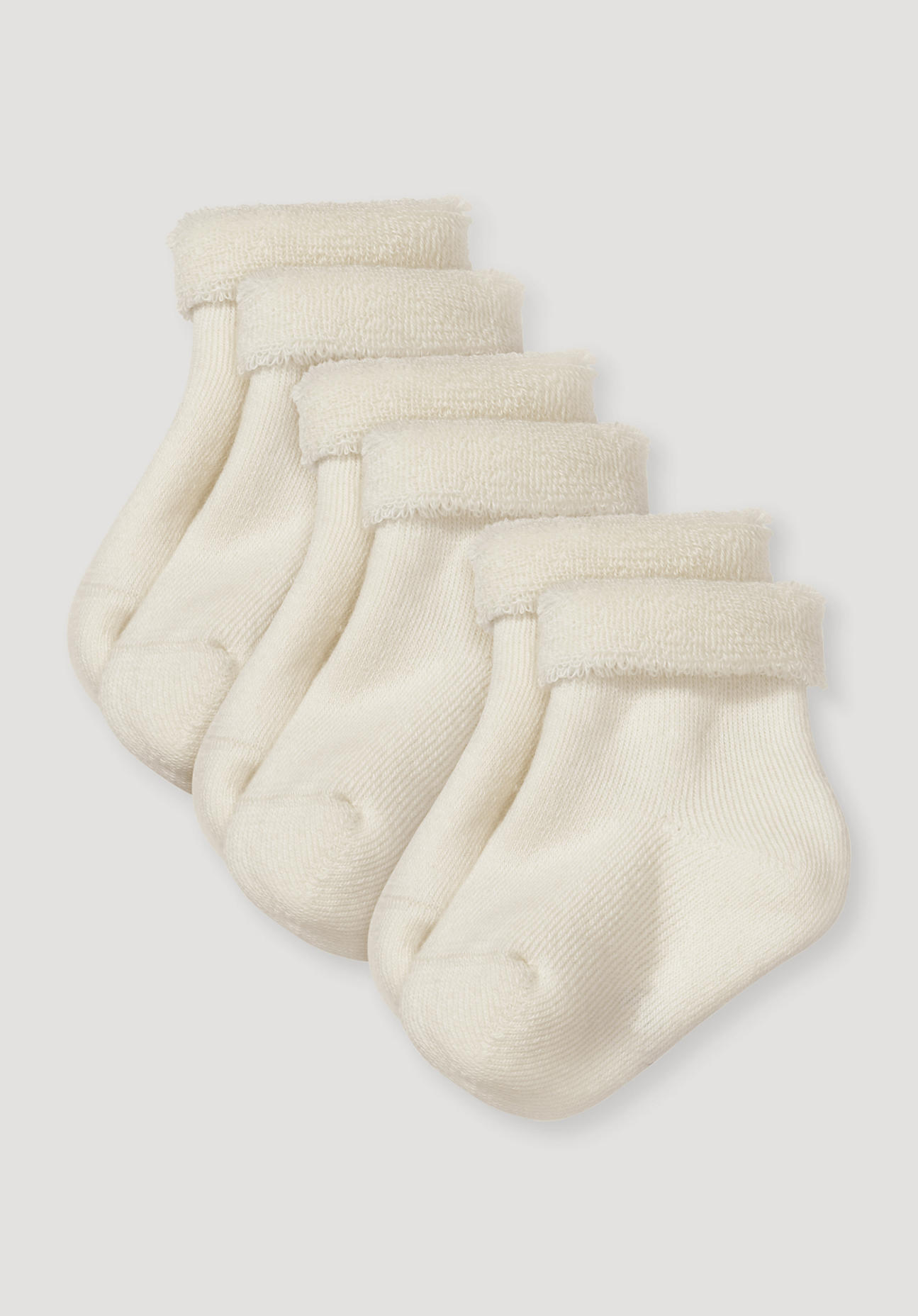 hessnatur Baby Plüsch Socken - naturfarben Grösse17-18 von hessnatur