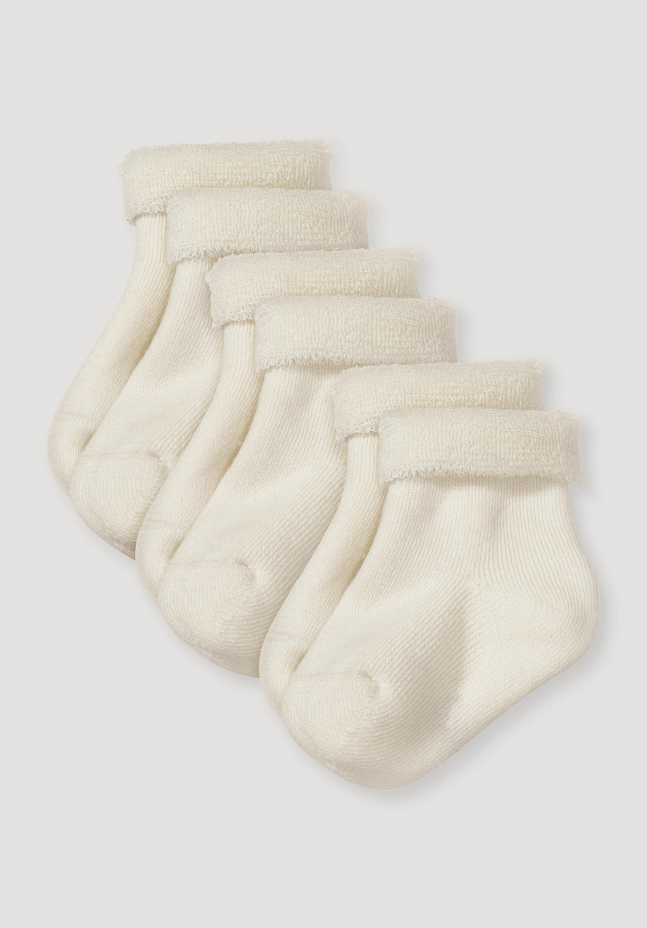 hessnatur Baby Plüsch Socken - naturfarben Grösse23-26 von hessnatur