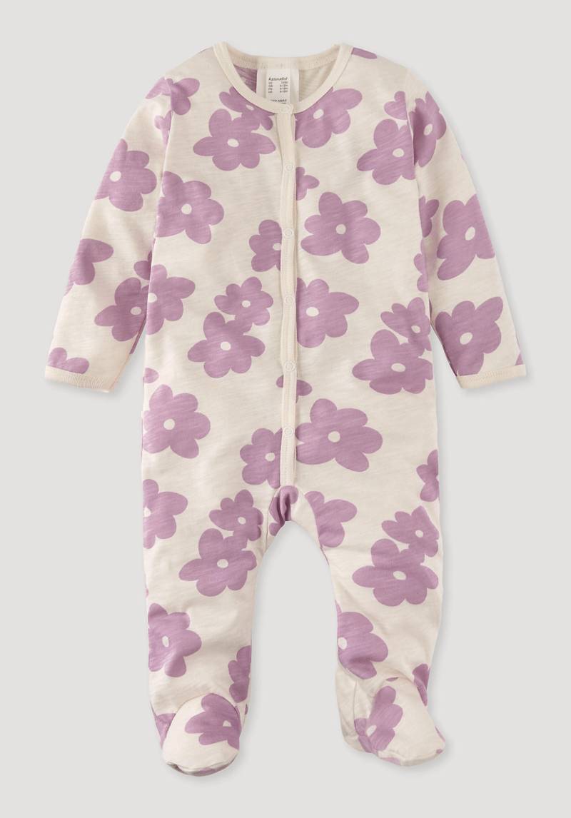 hessnatur Baby Schlafoverall Regular aus Bio-Baumwolle - rosa Grösse86/92 von hessnatur