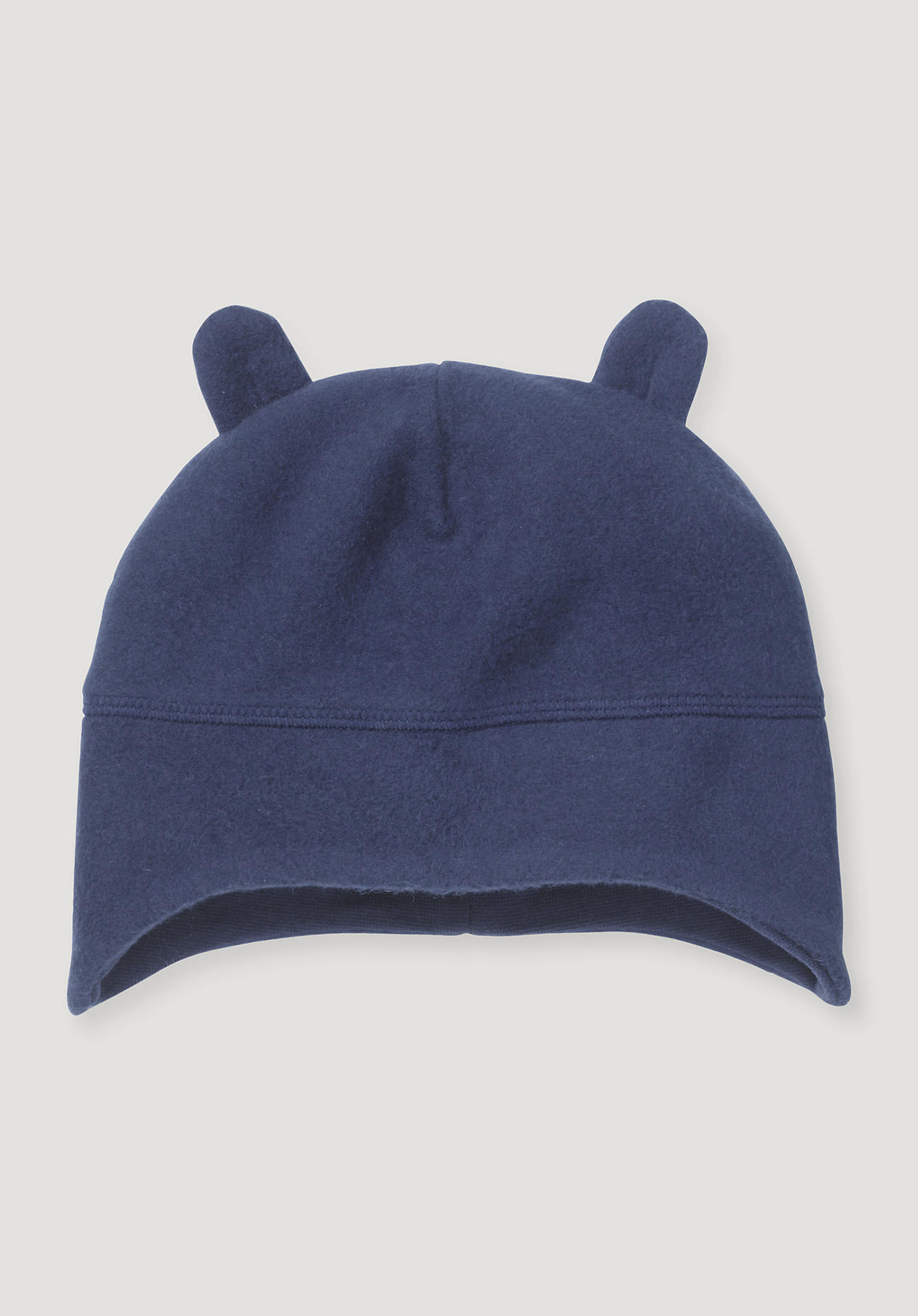 hessnatur Baby Softfleece Mütze Regular aus Bio-Baumwolle - blau Grösse41/43 von hessnatur