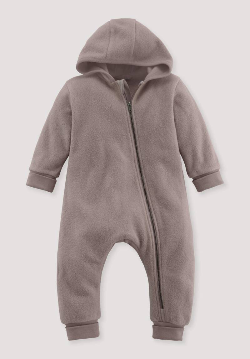 hessnatur Baby Softfleece Overall Regular aus Bio-Baumwolle - lila Grösse74/80 von hessnatur