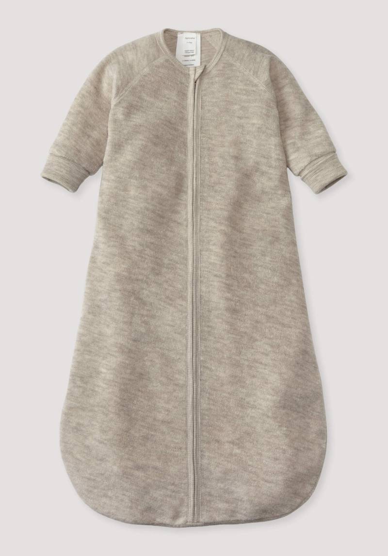 hessnatur Baby Wollfrottee Schlafsack aus Bio-Merinowolle - beige Grösse90 cm von hessnatur
