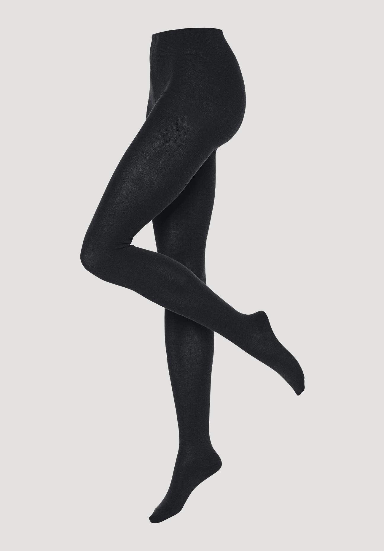 hessnatur Blickdichte Strumpfhose aus Bio-Baumwolle - schwarz Grösse36/38 hessnatur Blickdichte Strumpfhose aus Bio-Baumwolle - schwarz Grösse36/38 von hessnatur