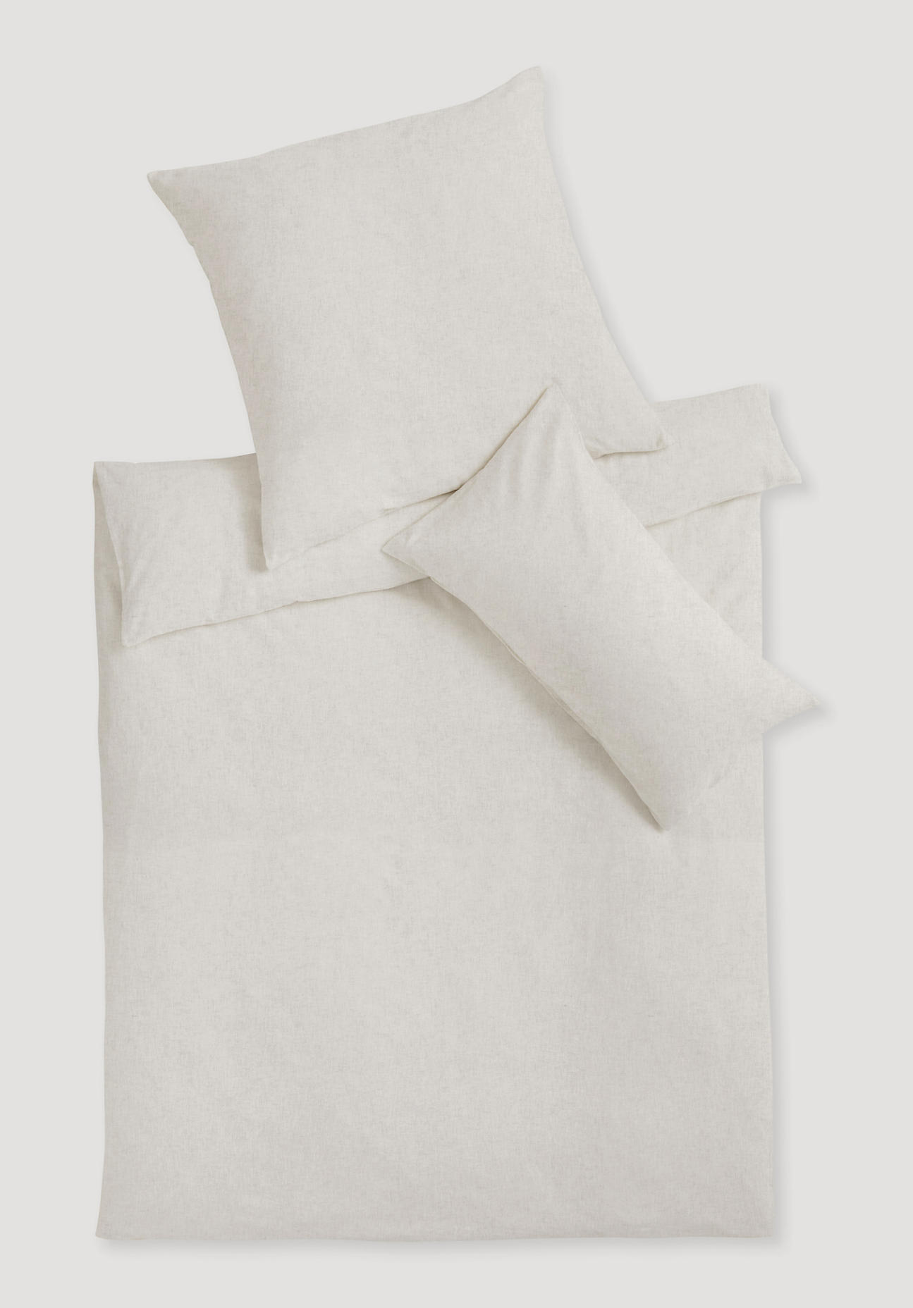 hessnatur Chambray Bettwäsche-Set aus Bio-Baumwolle mit Leinen - weiß Grösse155x220 / 40x80 cm hessnatur Chambray Bettwäsche-Set aus Bio-Baumwolle mit Leinen - weiß Grösse155x220 / 40x80 cm von hessnatur