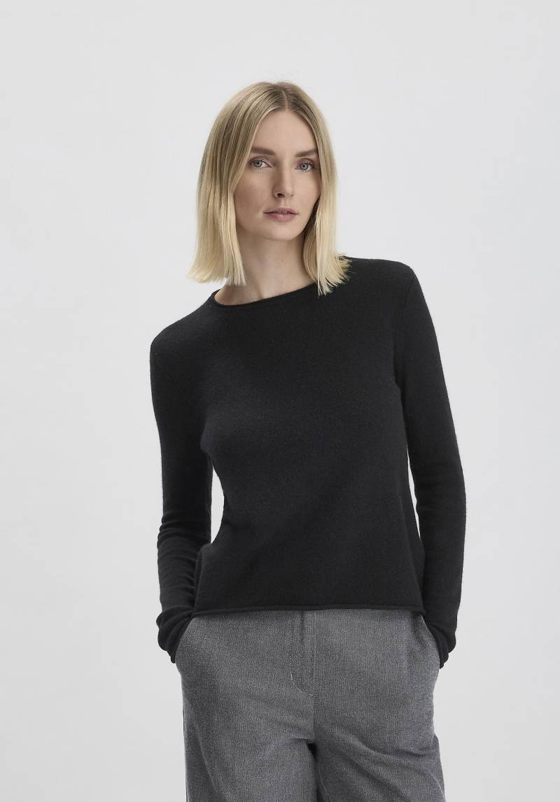 hessnatur Damen FTC × HESSNATUR Pullover Regular aus Kaschmir - schwarz GrösseS von hessnatur
