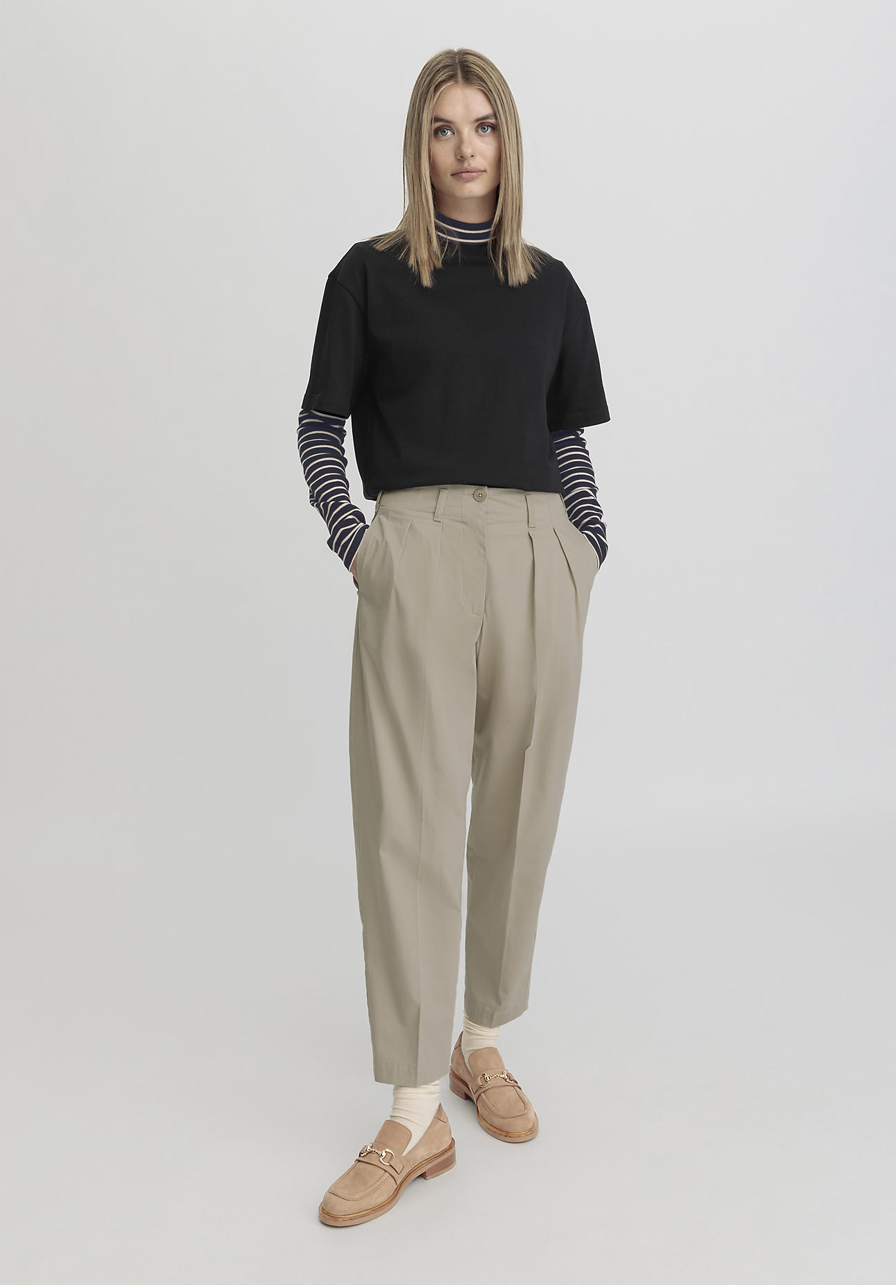 hessnatur Damen Hose Ballon Relaxed aus Bio-Baumwolle - beige Grösse46 hessnatur Damen Hose Ballon Relaxed aus Bio-Baumwolle - beige Grösse46 von hessnatur