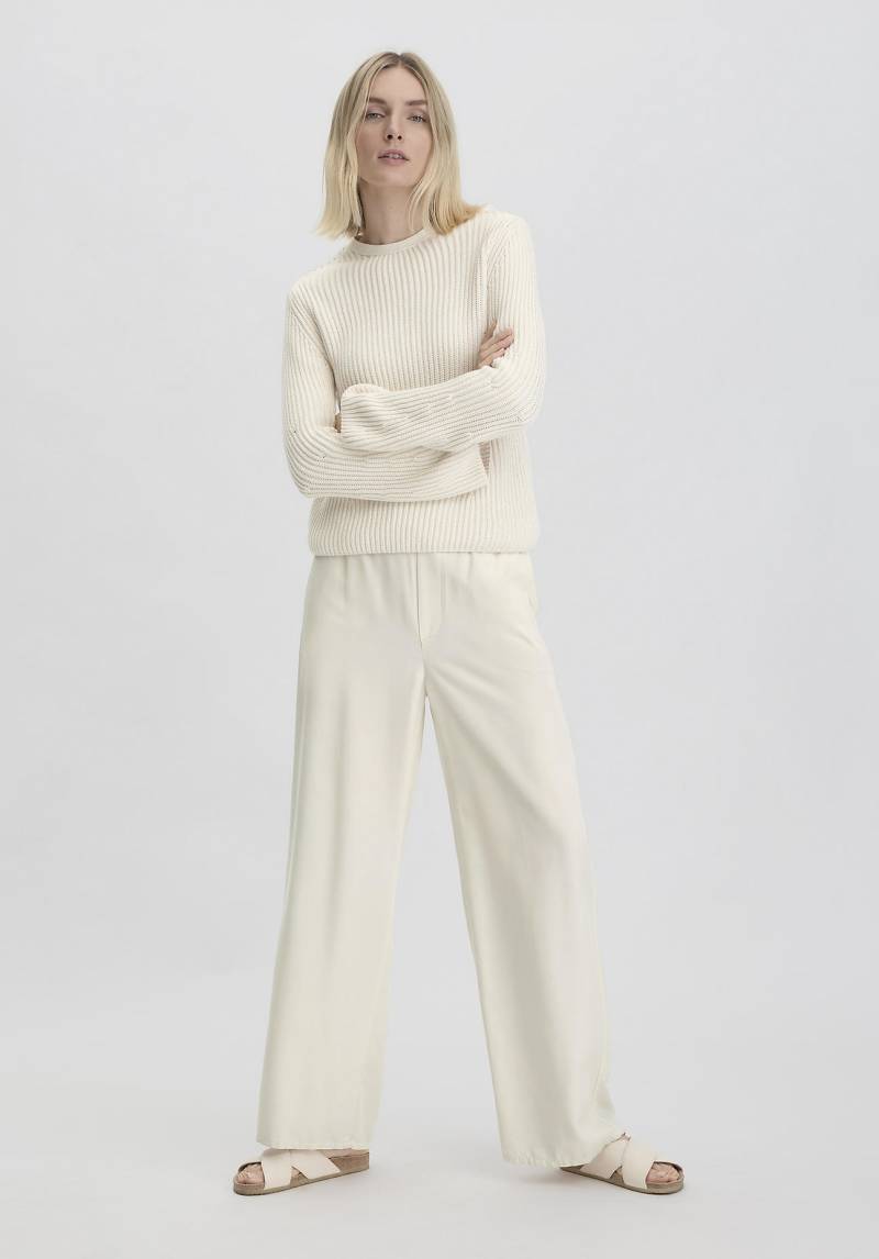hessnatur Damen Hose Wide Leg Relaxed aus TENCEL™ Lyocell - beige Grösse44 von hessnatur