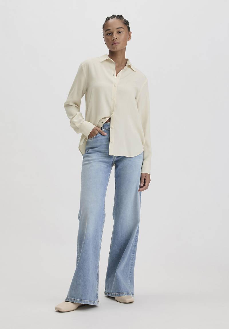 hessnatur Damen Jeans ALVA High Rise Wide Leg aus Bio-Denim - blau Grösse28/34 von hessnatur
