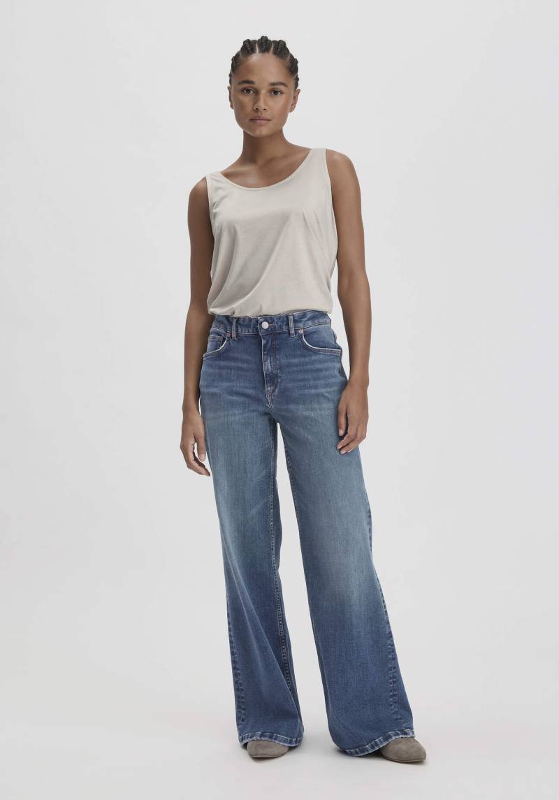 hessnatur Damen Jeans ALVA High Rise Wide Leg aus Bio-Denim - blau Grösse32/34 von hessnatur