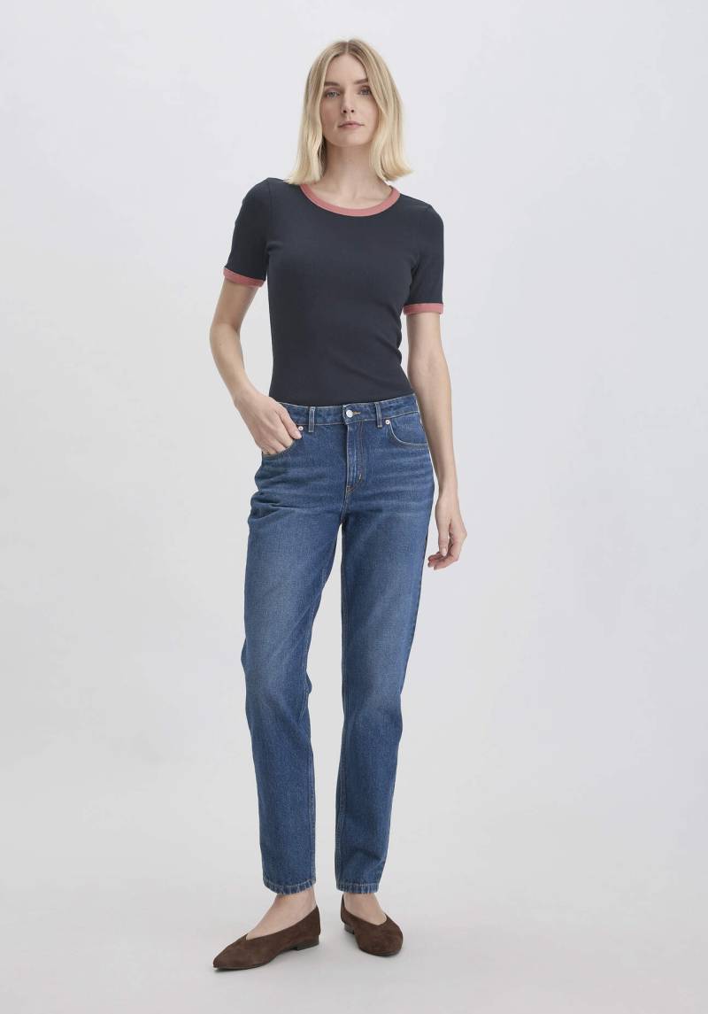hessnatur Damen Jeans HANNA High Rise Mom aus Bio-Denim - blau Grösse31/32 von hessnatur