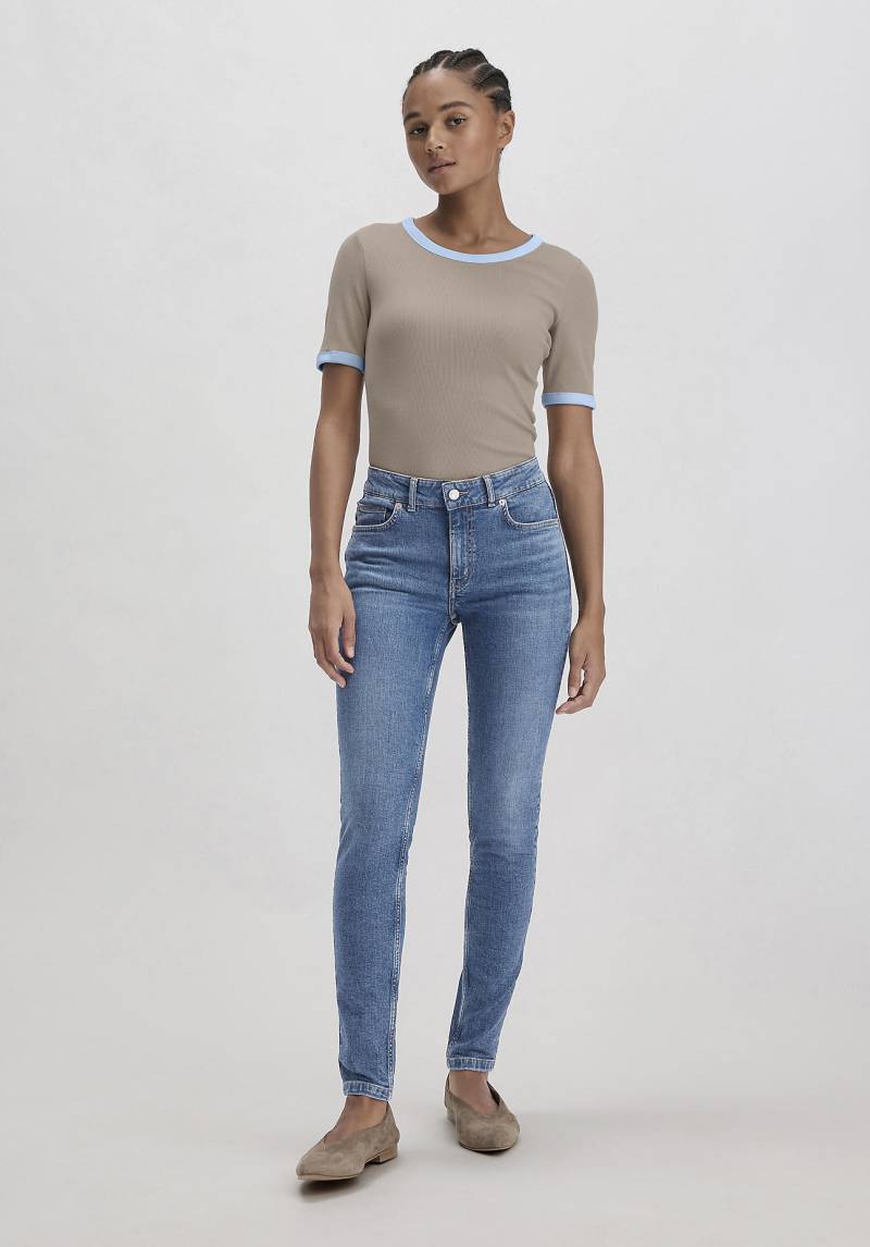 hessnatur Damen Jeans LINA Mid Rise Skinny aus Bio-Denim - blau Grösse26/32 von hessnatur