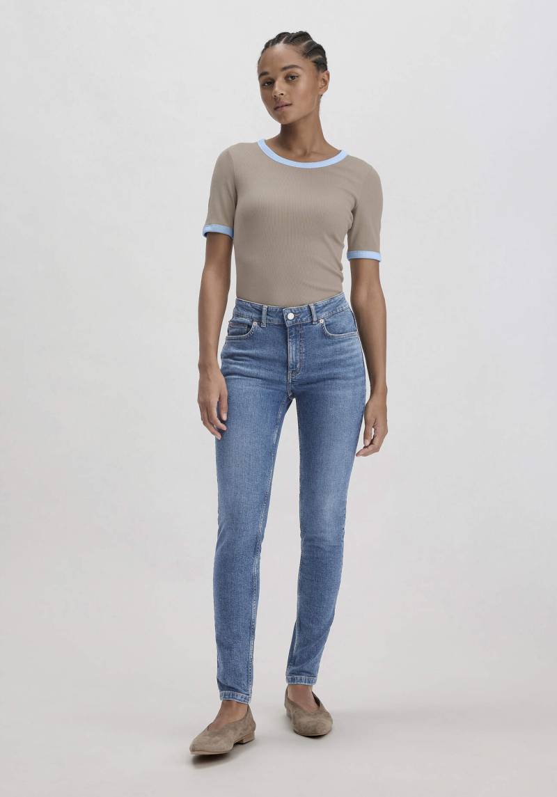hessnatur Damen Jeans LINA Mid Rise Skinny aus Bio-Denim - blau Grösse30/30 von hessnatur