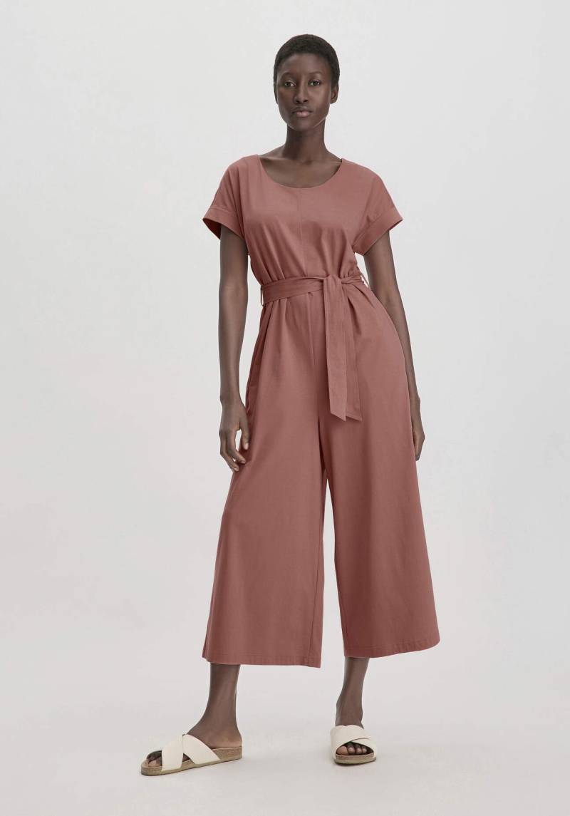 hessnatur Damen Jersey Jumpsuit Oversize aus Bio-Baumwolle - braun Grösse48 von hessnatur