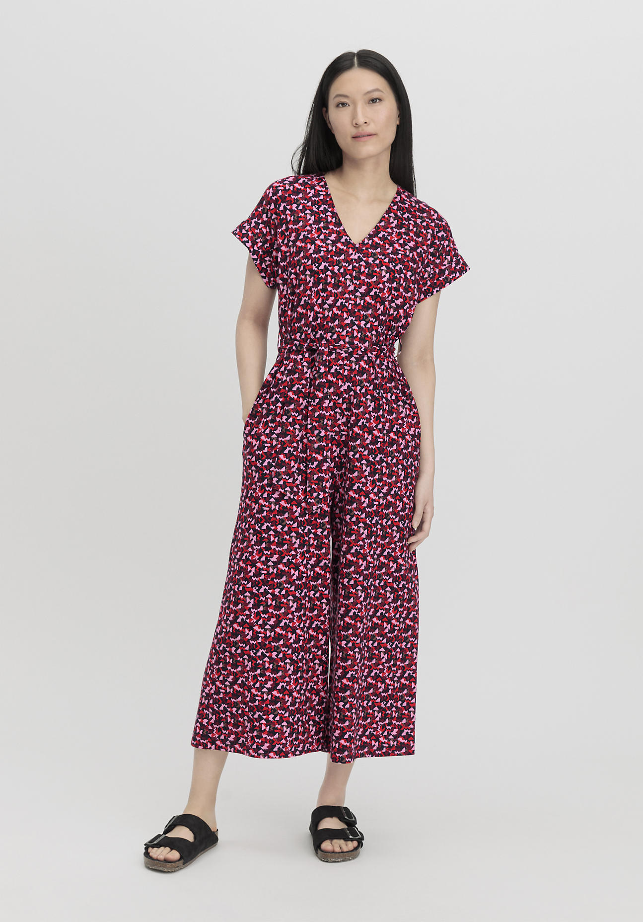 hessnatur Damen Jersey Overall Relaxed aus Bio-Baumwolle - rot Grösse42 hessnatur Damen Jersey Overall Relaxed aus Bio-Baumwolle - rot Grösse42 von hessnatur