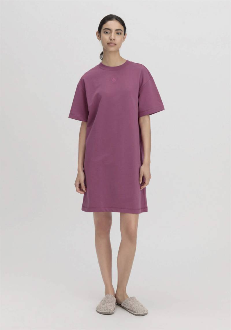 hessnatur Damen Loungedress Relaxed aus Bio-Baumwolle mit Kapok - lila Grösse42 von hessnatur