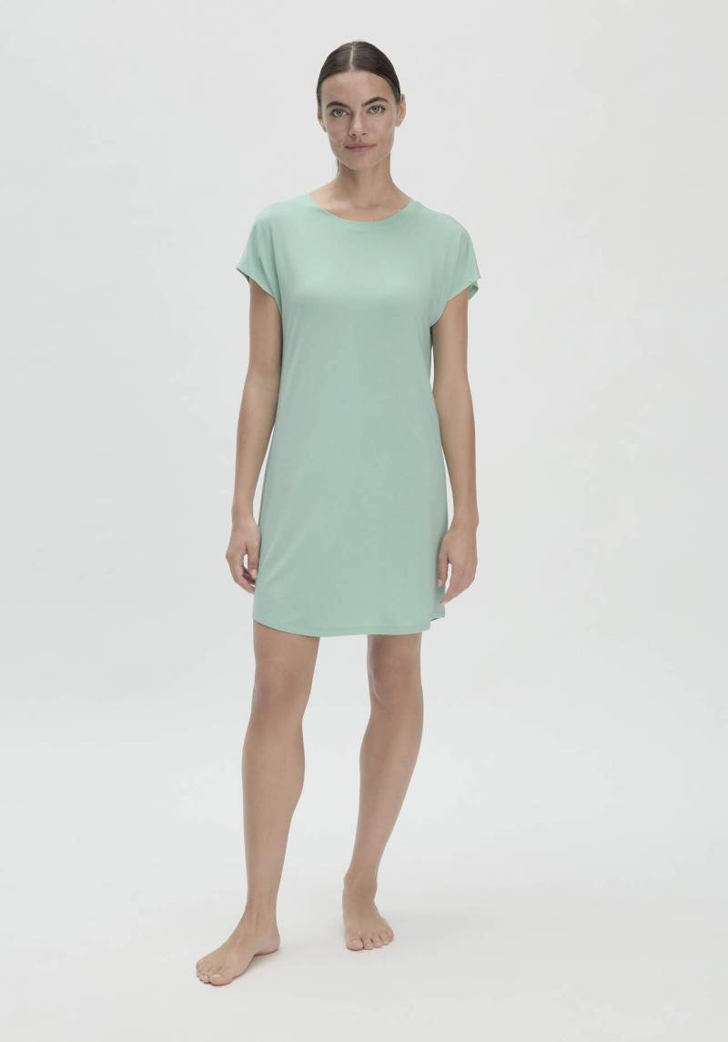 hessnatur Damen Nachthemd Regular PURE FLOW aus TENCEL™ Modal - grün Grösse42 von hessnatur