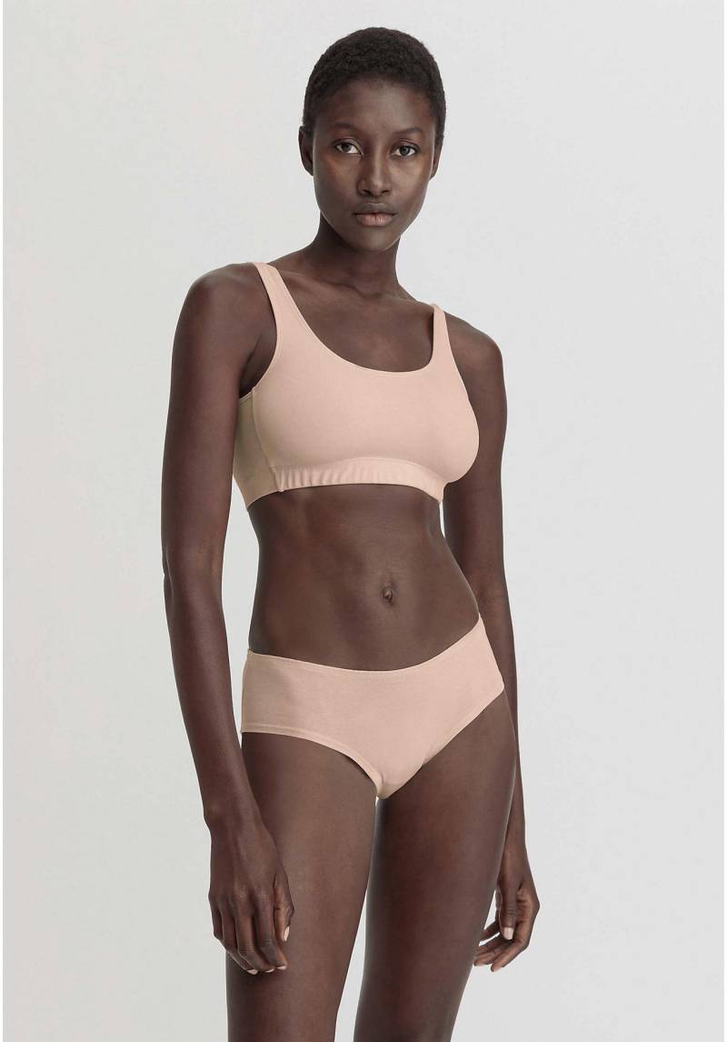 hessnatur Damen Panty Regular Cut COTTON FEEL aus Bio-Baumwolle - rosa Grösse40 von hessnatur